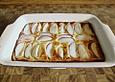 Pfirsichkuchen mit Cr&egrave;me fra&icirc;che - Guss