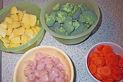 H&auml;hnchenragout mit Brokkoli