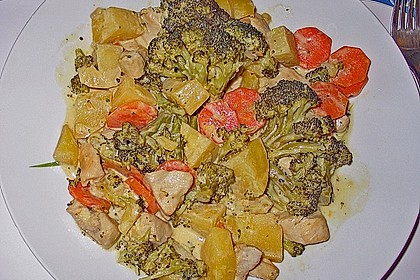 H&auml;hnchenragout mit Brokkoli 2