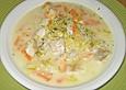 Fischsuppe mit Krabben