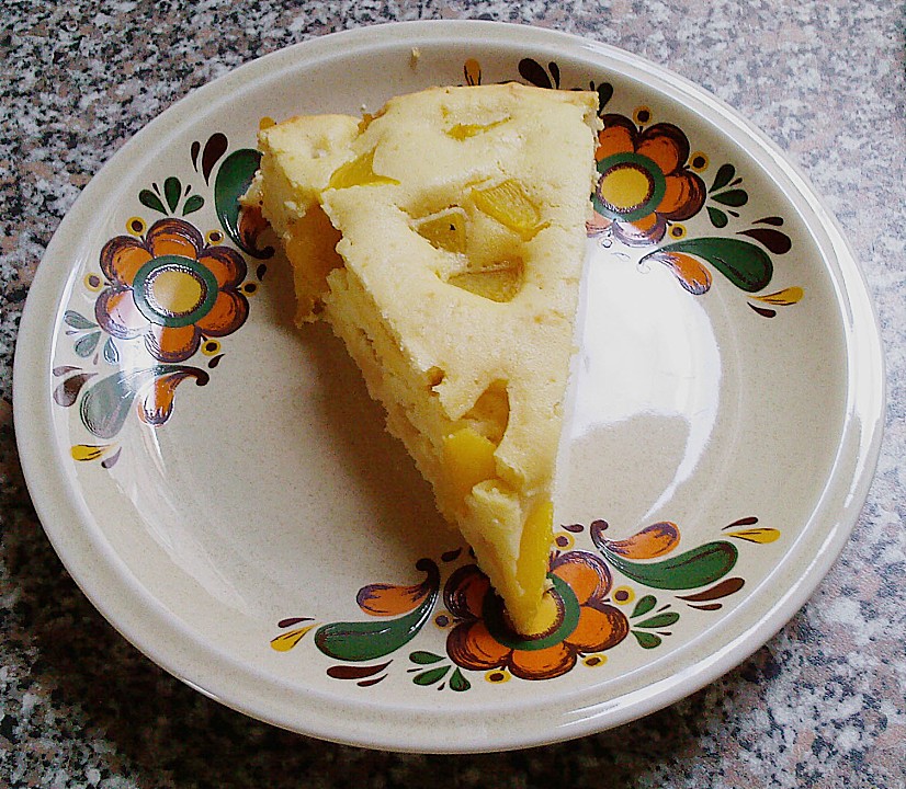 Marzipankuchen mit Pfirsich (Rezept mit Bild) von kwee | Chefkoch.de