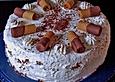 Schachbrett - Torte mit Heidelbeercreme