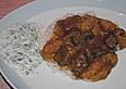 Rindercurry mit Orangen und Joghurt - Dip