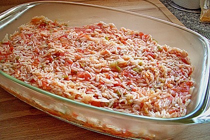Gemüse - Reis - Pfanne mit Fischstäbchen 7