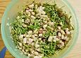 Salat von wei&szlig;en Bohnen