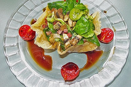 Apfel - Pinienkerne - Salat im Parmesank&ouml;rbchen 4