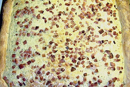 Dinnete mit Zwiebeln und Speck 7