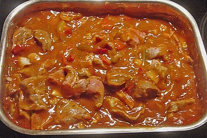 Gulasch aus dem Rohr