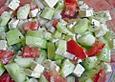 Tomaten - Gurken - Salat mit Feta