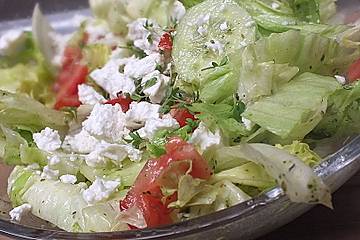 Tomaten - Gurken - Salat mit Feta