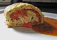 Zucchini - Roulade mit Basilikumsauce