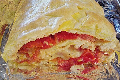 Zucchini - Roulade mit Basilikumsauce 2