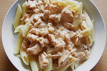 Lachs - Sahne - So&szlig;e zu Nudeln 11