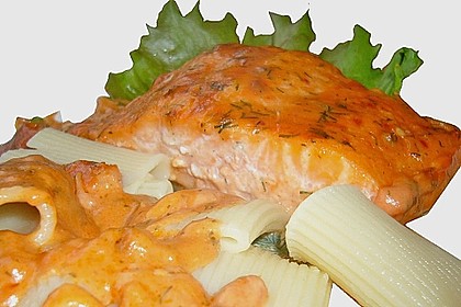 Lachs - Sahne - So&szlig;e zu Nudeln 2
