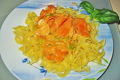 Lachs - Sahne - So&szlig;e zu Nudeln 15