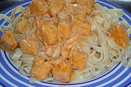 Lachs - Sahne - So&szlig;e zu Nudeln 18