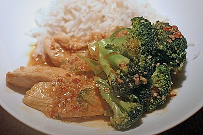 Honig - Hähnchenbrust mit Sesam und Broccoli 4