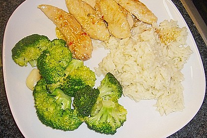 Honig - Hähnchenbrust mit Sesam und Broccoli 7