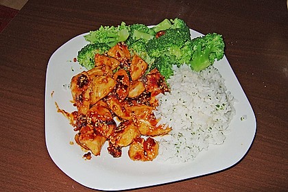 Honig - Hähnchenbrust mit Sesam und Broccoli 6