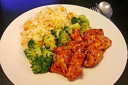 Honig - Hähnchenbrust mit Sesam und Broccoli 2