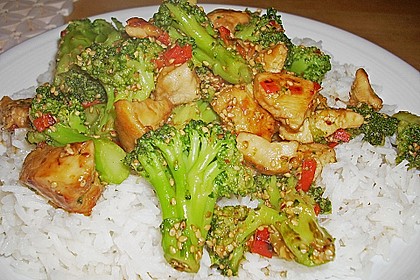 Honig - Hähnchenbrust mit Sesam und Broccoli 9