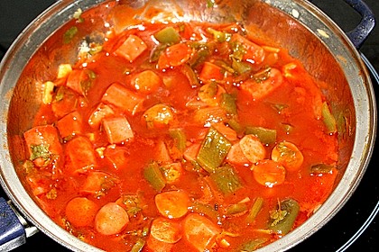 Gem&uuml;se - Wurst - Gulasch