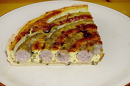 Bratwurst - Torte mit Senfkruste 7