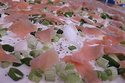 Flammkuchen mit Lauch und Lachs 40