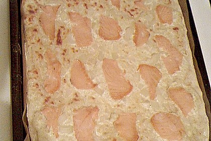 Flammkuchen mit Lauch und Lachs 58