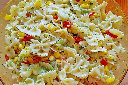Bunter Nudelsalat ohne Mayonnaise 5