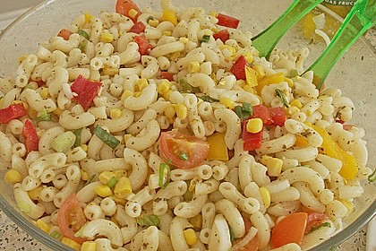 Bunter Nudelsalat ohne Mayonnaise 8