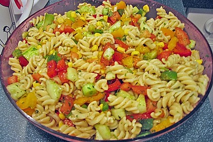 Bunter Nudelsalat ohne Mayonnaise 6