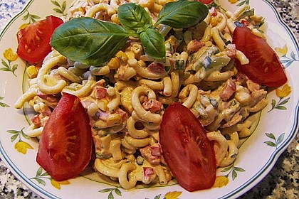 Bunter Nudelsalat ohne Mayonnaise 14