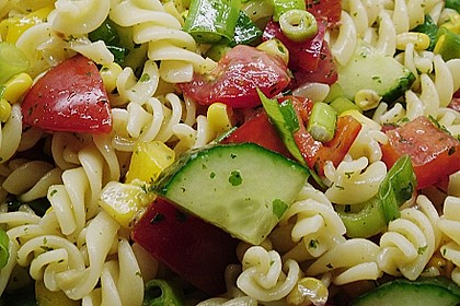 Bunter Nudelsalat ohne Mayonnaise 7