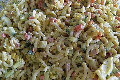 Bunter Nudelsalat ohne Mayonnaise 11
