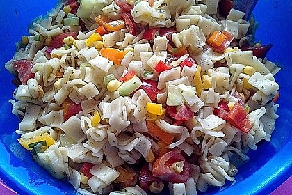 Bunter Nudelsalat ohne Mayonnaise 1