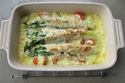 Gratinierter Spargel italienische Art 13