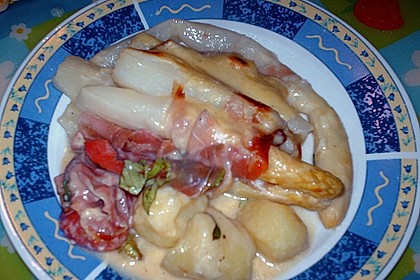 Gratinierter Spargel italienische Art 1