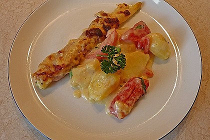 Gratinierter Spargel italienische Art 48