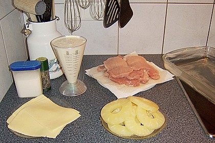 Putenschnitzel Hawaii 22