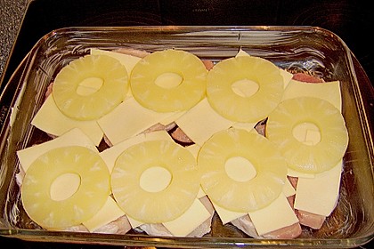 Putenschnitzel Hawaii 16