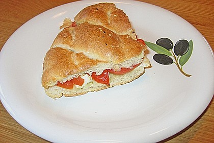 Gef&uuml;lltes Fladenbrot