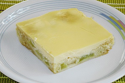 Rhabarberschnitten mit Vanille - Schmand - Guss 10