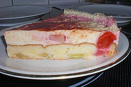 Rhabarberschnitten mit Vanille - Schmand - Guss 15