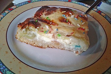 Rhabarberschnitten mit Vanille - Schmand - Guss 32