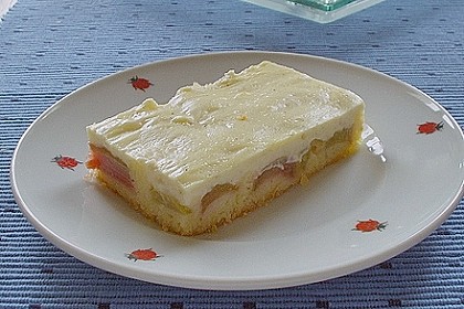 Rhabarberschnitten mit Vanille - Schmand - Guss 12
