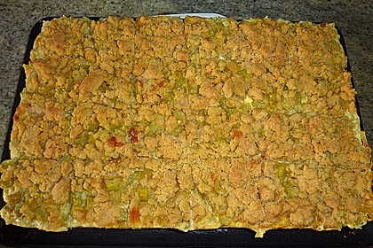 Rhabarberschnitten mit Vanille - Schmand - Guss 42