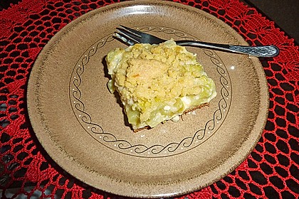 Rhabarberschnitten mit Vanille - Schmand - Guss 11