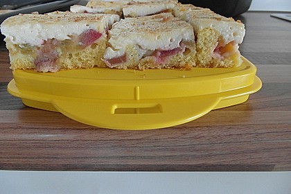 Rhabarberschnitten mit Vanille - Schmand - Guss 29