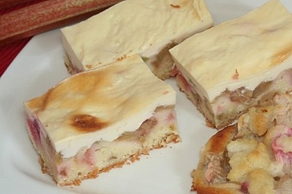 Rhabarberschnitten mit Vanille - Schmand - Guss 21